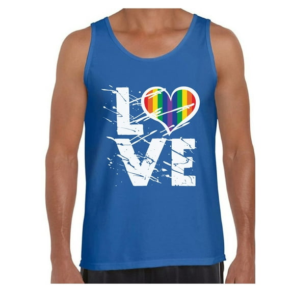 Awkward Styles LGBTQ Flag Sleeveless Shirt Love Tank Tops for Men Gay Gifts