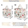 thumbnail image 2 of FORMRS Womens Corduroy Tote Bag Crossbody Shoulder Handbag with Pocket, White Christmas Cups, 2 of 7