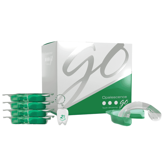 Opalescence Go 15% Prefilled Teeth Whitening Gel Trays (4 Treatments) Cool Mint - Hydrogen Peroxide