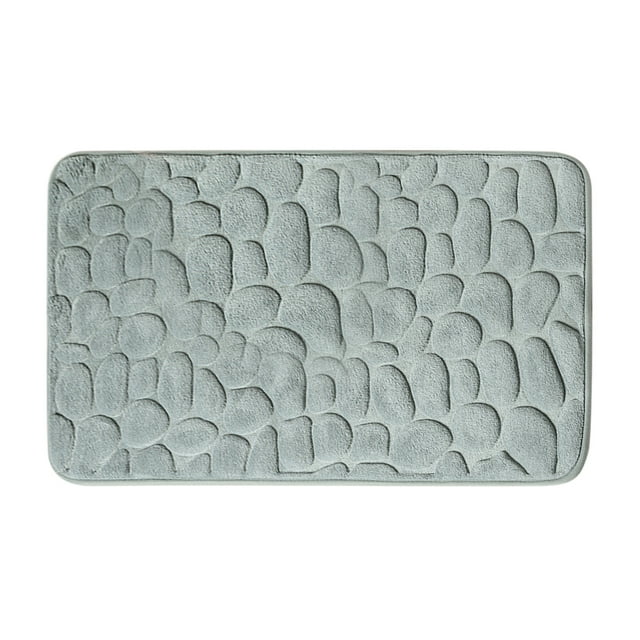 LSLJS Cobblestone- Embossed Bathroom Bath Mat Non-Slip Carpets In Wash Basin Bathtub Side Floor Rug Shower Room Doormat Memory Foam Pad, Home Bathroom