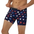 thumbnail image 3 of Salouo Watercolor Stars1 Pattern Men's Boxer Briefs, Soft & Breathable Underwear Elastic Waistband Briefs for Men,1-Pack, 3 of 7