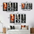 thumbnail image 4 of Designart "Canyon Pronghorn Gusts" Landscape & Nature Wall Art Set Of 3 - Peach Canyon Gallery Wall Set For Home Decor, 4 of 7