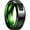 Green black, variant on Tungsten Carbide Ring with Black Dragon Pattern Carbon Fiber Inlay for Men