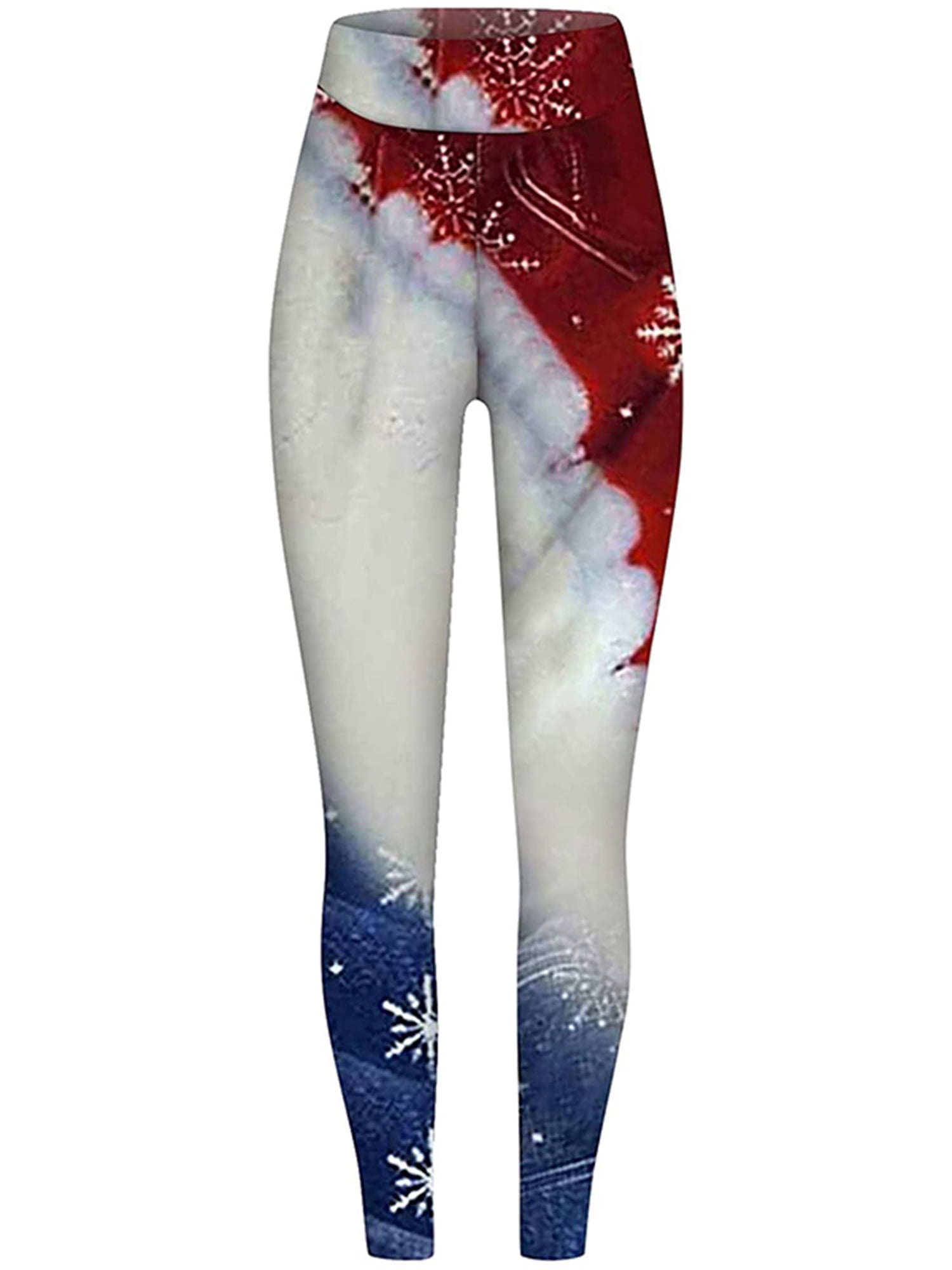 Liacowi Women's Tight Pants, Christmas Style Pattern Hip Lifting
