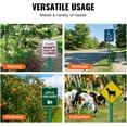 thumbnail image 4 of COZONY 6 FT U-Channel Sign Post, Steel Sign Post, Heavy Duty Steel Fence for Garden, Farm, Traffic Intersection, 2 pcs, 4 of 7