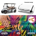 thumbnail image 5 of Bulopur Palm Tree Golf Seat Covers for Cart Washable Golf Cart Seat Towel Blanket with 4 Front Pockets& Nonskid Bottom Fits for EZGO, Yamaha, Club Car, 5 of 8