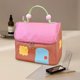 thumbnail image 4 of Neceser de maquillaje acolchado para mujer | Linda casita con estilo de techo | Gran capacidad 9.84"x8.27"x6.69" | Almacenamiento de viaje portátil | Organizador de artículos de tocador cosméticos, 4 of 5