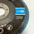 thumbnail image 5 of VIVIAN- 10Pcs 4-1/2 Zirconia Flap Sanding Disc 40 Grit 4.5 Angle Grinder Grinding Wheels, 5 of 5