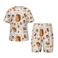 thumbnail image 1 of Balery Squirrel Conjunto de Pijama Infantil de Manga Corta con Estampado – Ropa de Dormir de Algodón Suave-Small, 1 of 6