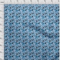 thumbnail image 4 of oneOone Viscose Chiffon Light Blue Fabric Abstracts Craft Projects Decor Fabric Printed By The Yard 42 Inch Wide, 4 of 5