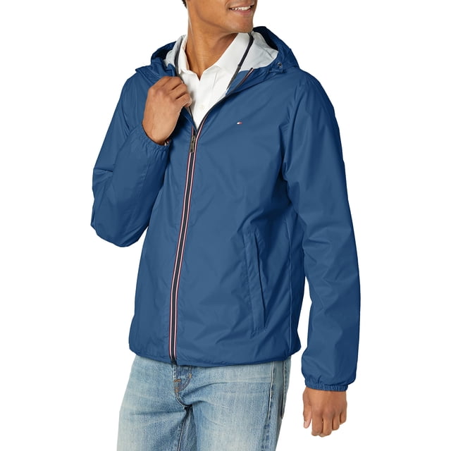 Chubasquero Tommy Hilfiger ligero y resistente al agua para hombre