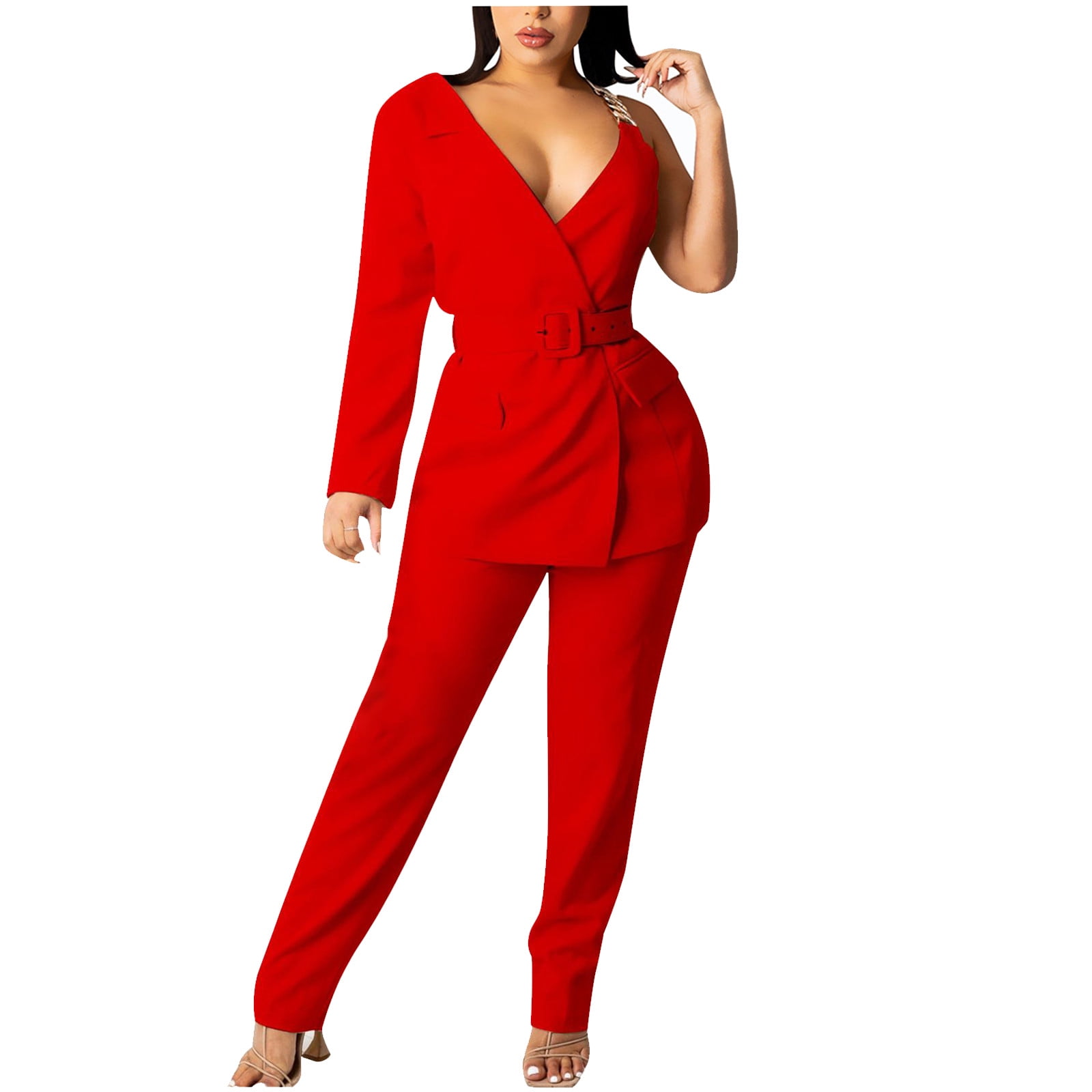 Stamzod Work Pant Suits OL 2 Piece Set For Women Business Interview
