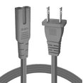 thumbnail image 2 of 2 Prong Power Cord NEMA 1-15P to IEC320 C7 Power Cable Replacement for PS5 & PS4, Power Cord for Xbox Series S/X, Xbox One S/X, Printers, Soundbar LG, Samsung, TCL, Apple TV, 6 ft, Gray, 2 of 6
