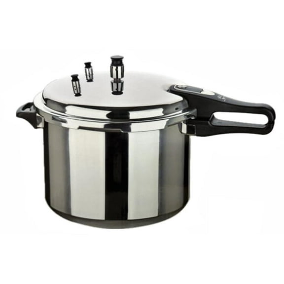 Aluminum Pressure Cooker 70% Faster UL Approved 7-Liter Medium W/Extra Gasket Secure Autolock Handle Zoodpaz Gas Electric Ceramic