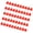 Red, variant on Oasiva 10pcs/50pcs Foam Floats Oval Fly Fishing Indicators Pompano Rig Floats