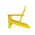 thumbnail image 5 of POLYWOOD Classic Adirondack 3-Piece Set with South Beach 18" Side Table in Lemon, 5 of 5
