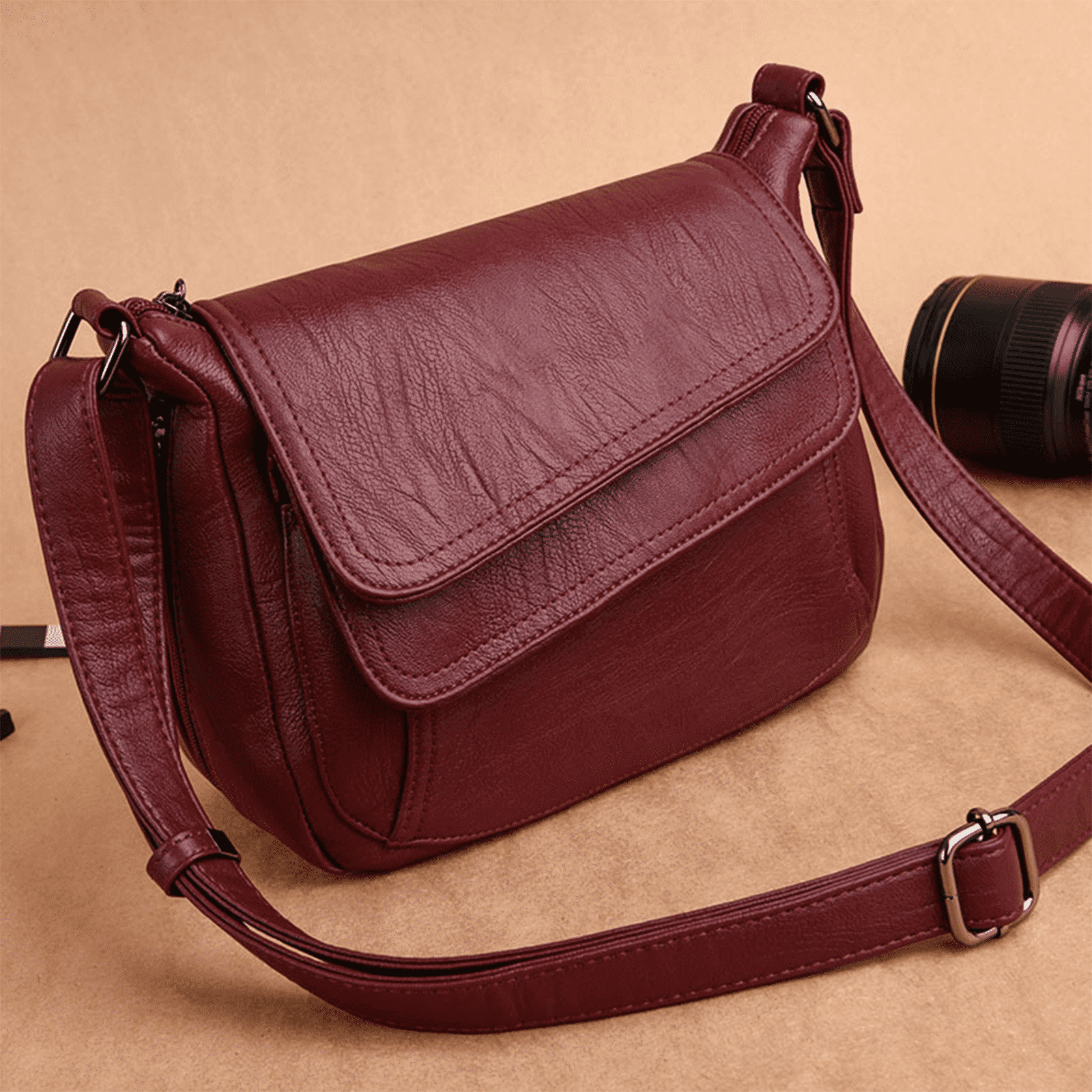 GASTROPOD Purses for Women Side Zipper Pockets Cross Body Bag for Woman Convenient Pocket Design Shoulder Bag for Women Blue