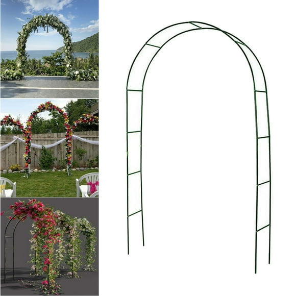 ziyahi Wedding Arch Iron Stand Lightweight Wedding Garden Flower Frame For gates gate archway Wedding Party Decoration Supply 200X190X37CM Green