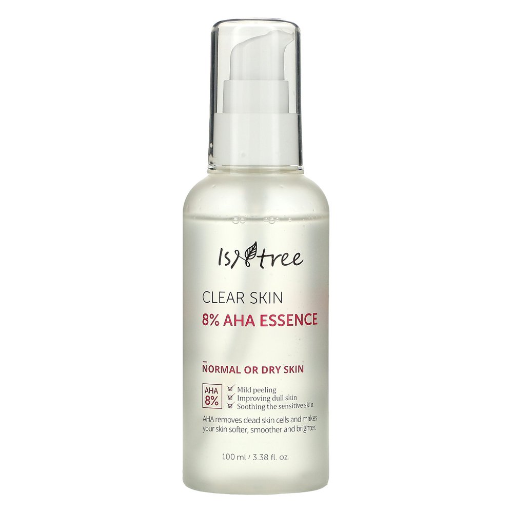 Isntree Clear Skin 8 AHA Essence, 3.38 fl oz (100 ml)