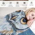 thumbnail image 3 of Orinice Owl Blanket for Women Kids Adults,   Owl Blankets Gifts, Ethnic Style White Owl Throw Blanket for Sofa Couch Bed Living Room Soft Warm Cozy Owl Decor  50x60in, 3 of 6