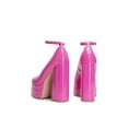 thumbnail image 6 of Women's Ankle Strap Chunky Platform Square Toe Heels Closed Toe Solid Color Fashion Party Y2K Inspired Shoes For Fall Winter 2026, 6 of 10