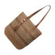 thumbnail image 5 of Bolso de hombro para mujer, de gran capacidad, con cierre de cremallera, ideal para cumpleaños y primavera. Caqui, 5 of 9
