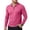 Pink-12123AA, variant on Mens Polo Shirt Quarter Zip Long Sleeve Work Shirts for Men Summer Casual Collared Big and Tall Shirts for Men ,Blue M