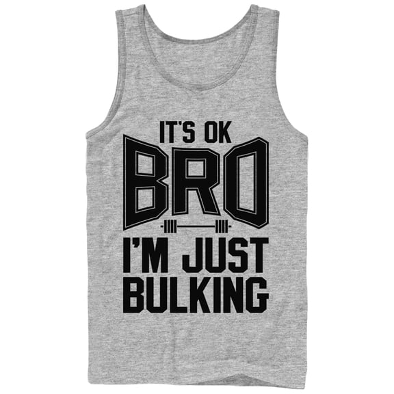 Men's CHIN UP Just Bulking Tank Top Athletic Heather X Large