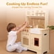 thumbnail image 2 of Play Kitchen Leeshyah de madera con características realistas para niños a partir de 3 años, 2 of 7