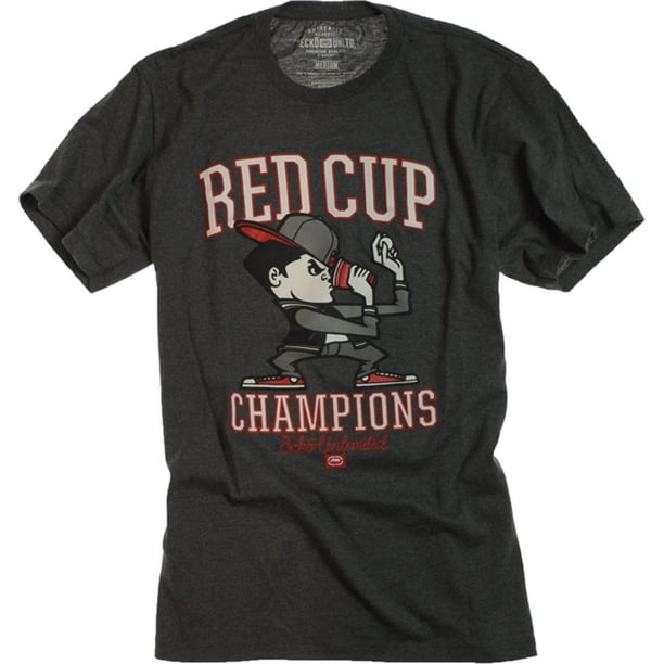 Ecko Unltd. Camiseta gráfica The Champ para hombre, gris, XXX-Large