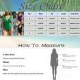 thumbnail image 5 of AOMPMSDX Women Fashion Sexy Solid Color Multi Color Slim Fit Bikini Swimsuit Summer Holiday Beach Wear Green M, 5 of 9