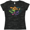 thumbnail image 3 of Inktastic Music Notes Musical Gift Women's T-Shirt, 3 of 5