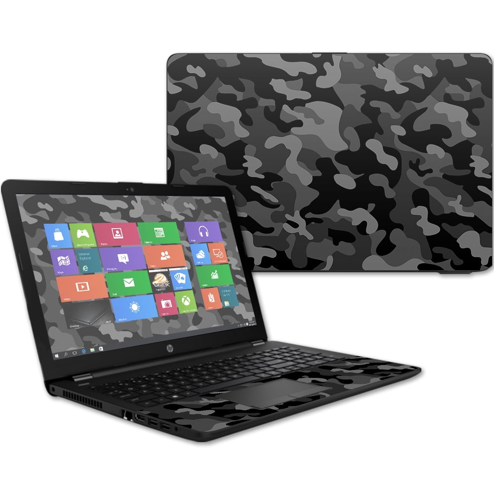 MightySkins Skin for HP 15t Laptop 15.6" (2017) Black Camo