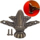 thumbnail image 2 of Esquinas para patas de hardware, 10 piezas de aleación de zinc, protectores de esquinas para patas de madera, cajas de madera, patas, diseño a prueba de futuro, 2 of 12