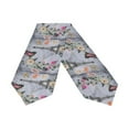 thumbnail image 1 of EREHome Vintage Eiffel Tower Butterfly Flowers Table Runner 13x90 Inches Gray Table Top Decoration, 1 of 5