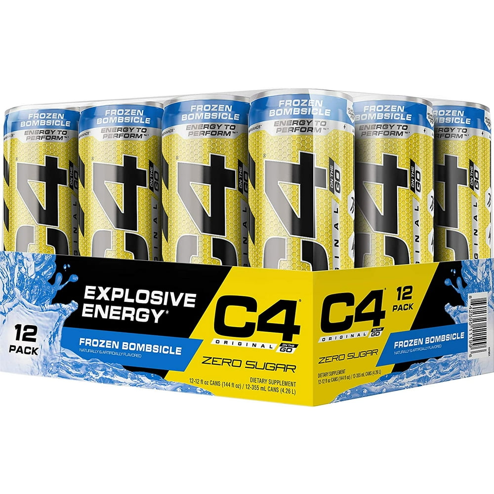 C4 Original Sugar Free Sparkling Energy Drink Frozen Bombsicle 12oz