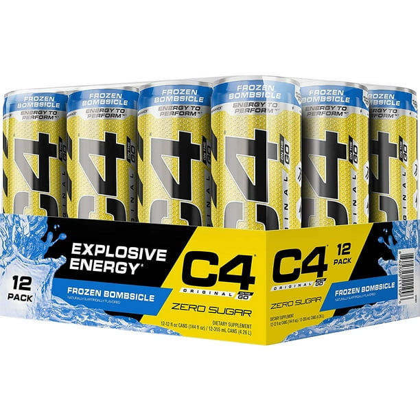 C4 Original Sugar Free Sparkling Energy Drink Frozen Bombsicle 12oz