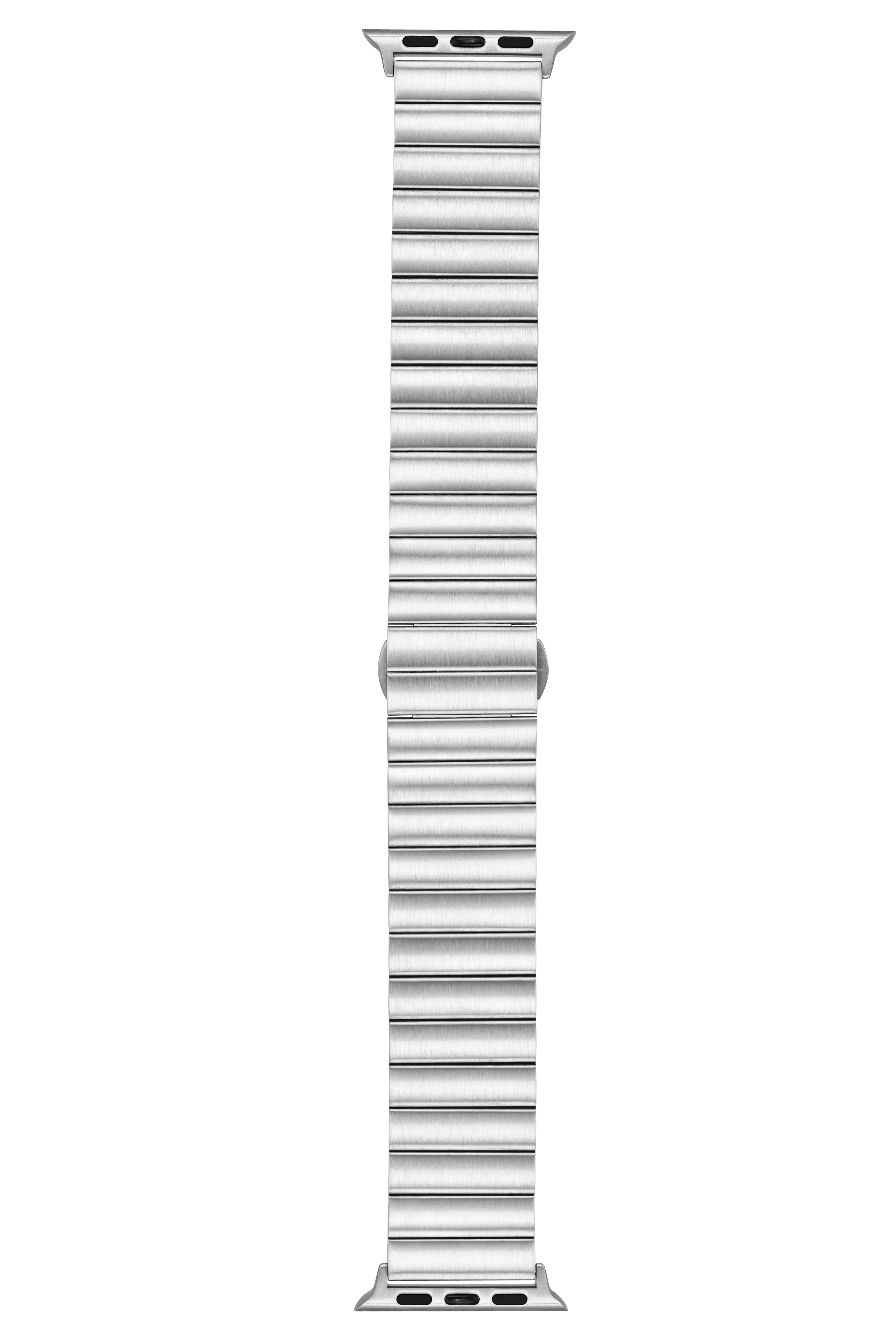 WITHit Silver Stainless Steel Link Band for the 42mm (Series 10 & 11) & 38/40/41mm Apple Watch®