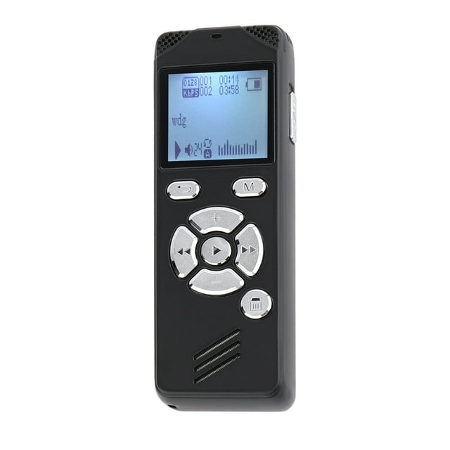Amdohai 8GB Digital Voice Recorder Voice Activated Recorder MP3 Player 1536Kbps HD Recording Noise Reduction Dual Microphone with 8GB Capacity 22 Languages Support Recording Monitoring/Telephone Rec
