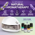 Portable Mini Oil Diffuser Small Diffusers for Essential Oils with 4