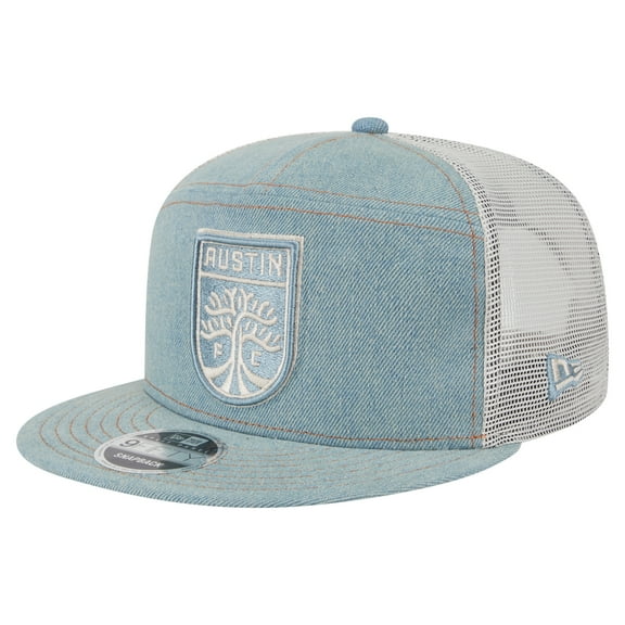 Men's-New Era  Denim/Tan Austin FC 9FIFTY Camp Snapback Hat
