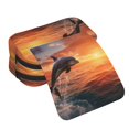 thumbnail image 4 of Disketp Sunset Dancing Dolphin B Estuche de Lápices de Doble Capa con Tapa Abatible y Cremallera, Organizador Escolar para Adolescentes y Adultos, 4 of 7