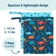 thumbnail image 4 of Wildkin Jurassic Dinosaurs Wet Bag Set, Reusable Waterproof Bags for Swim, Gym, School & Travel Essentials, 4 of 8