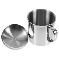 Hemobllo Insulated Stainless Steel Tea Mug with Handle Lid for Camping Outdoors