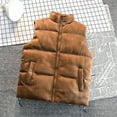 thumbnail image 2 of Fesfesfes Plus Size Warm Vest For Women Suede Sleeveless And Hooded Casual Jacket Fall Saving, 2 of 9