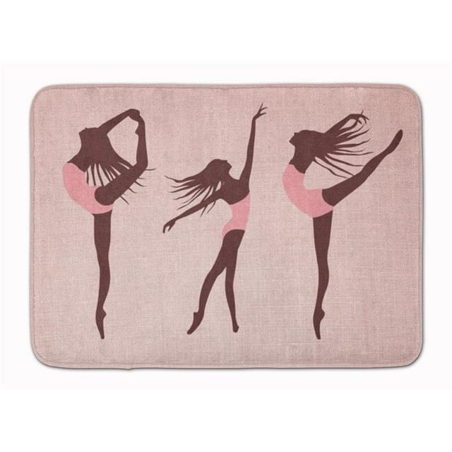 Carolines Treasures BB5377RUG Dancers Linen Pink Machine Washable Memory Foam Mat