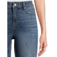 Time and Tru Women's Destructed Hem Denim Bermuda Shorts, 8.5” Inseam