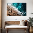 thumbnail image 3 of Elephant Stock San Diego Beach Wall Art - Horizontal Canvas Wall Art - Living Room Wall Decor - Beach Canvas - Teal And Brown Decor - 48" x 32", 3 of 8
