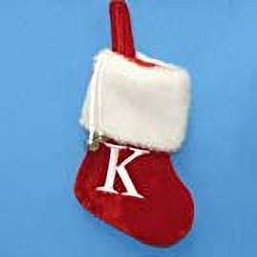 Kurt Adler 7-Inch Red Monogrammed Christmas Stocking - Personalize With Letter G