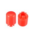 thumbnail image 1 of 20 Pcs Tapa de Interruptor Táctil de Plástico Rojo para Interruptor Táctil de 12x12x7.3mm, 1 of 3
